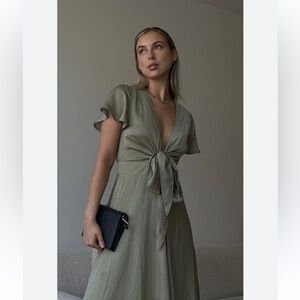 Toperth Olive Midi Dress | S